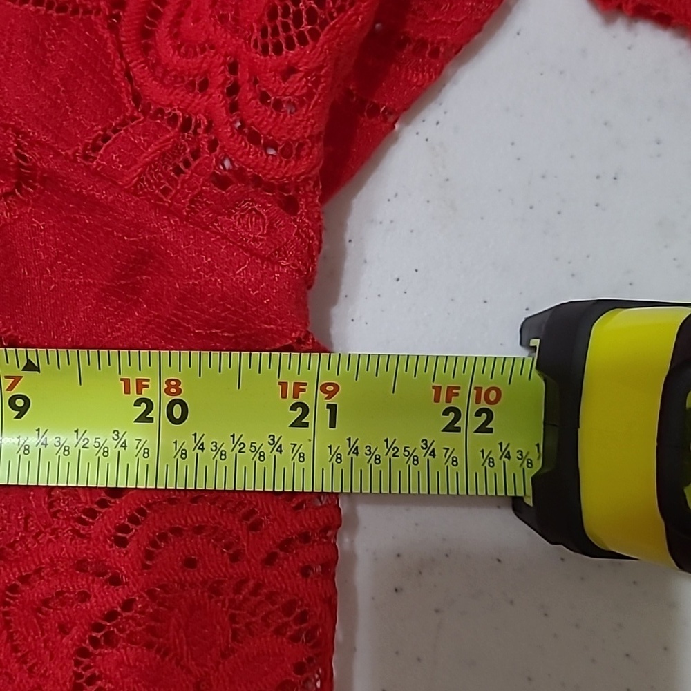 Tiana B women's red off-the-shoulder dress size 12 - Picture 8 of 9